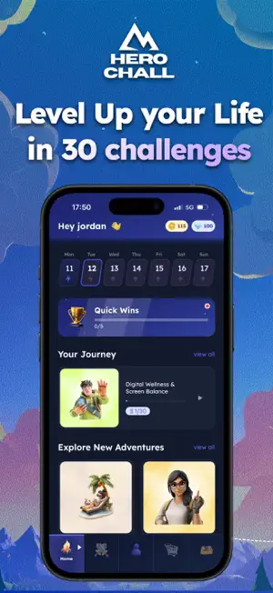 Herochall - Daily Challenges screenshot 1