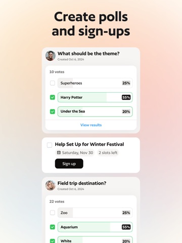 Parentr: Family Organizer iPad screenshot