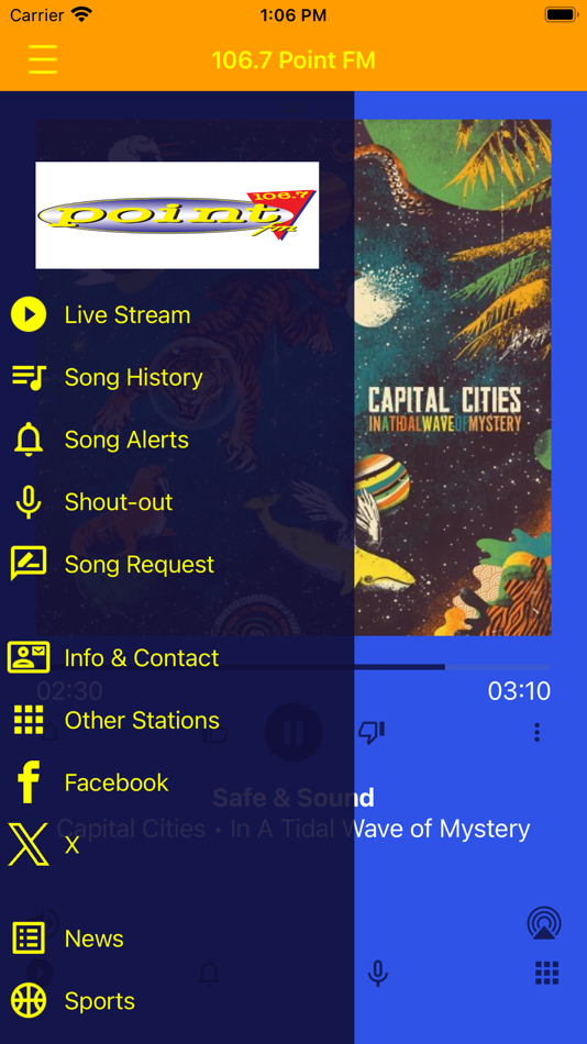 #3. 106.7 Point FM (iOS) Podle: PRAIRIE WINDS BROADCASTING, INC