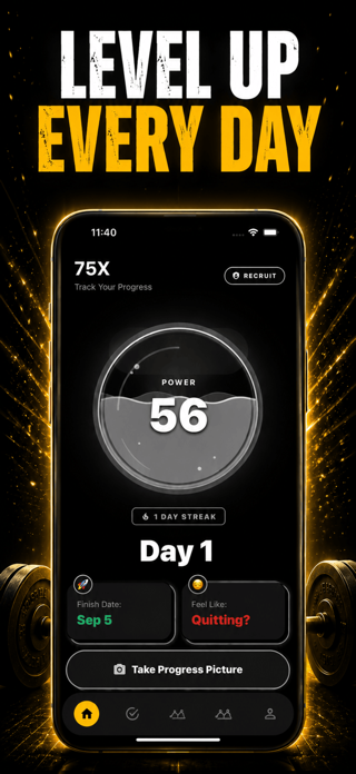 75 hard challenge tracker :75X Screenshot 4 of 5