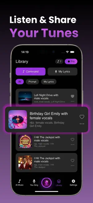 Your Tunes - AI Song Generator screenshot 4