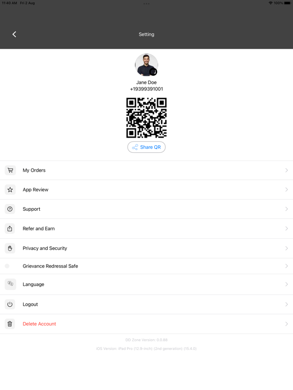DD Zone iPad screenshot 6 - Shopping app