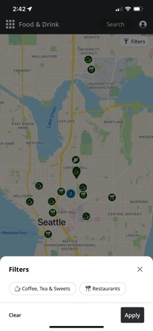 Seattle Travel Planner screenshot