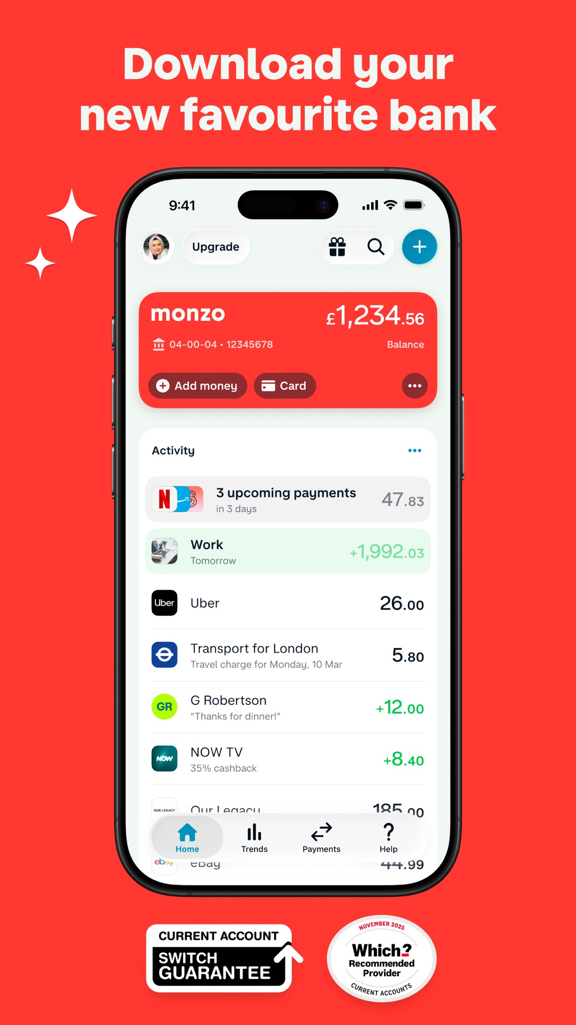 Monzo — screenshot 1 of 8