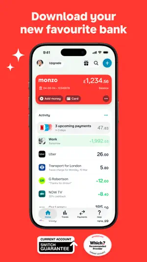 Monzo Bank - Mobile Banking screenshot 1