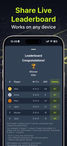 Pickleball Scheduler: Brackets iPhone screenshot 2