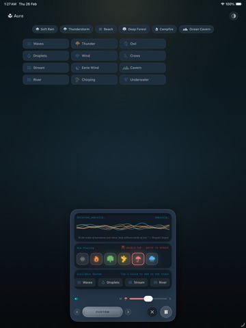 Aura Flow State iPad screenshot
