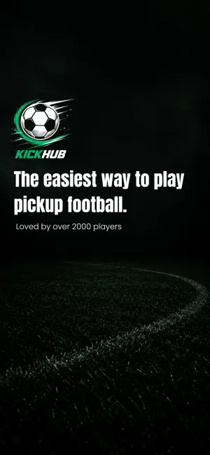 KickHub - Pickup Football iPhone screenshot 1