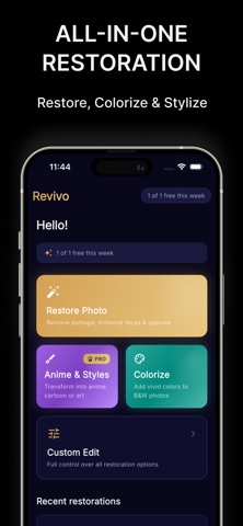 Revivo - AI Photo Restoration screenshot