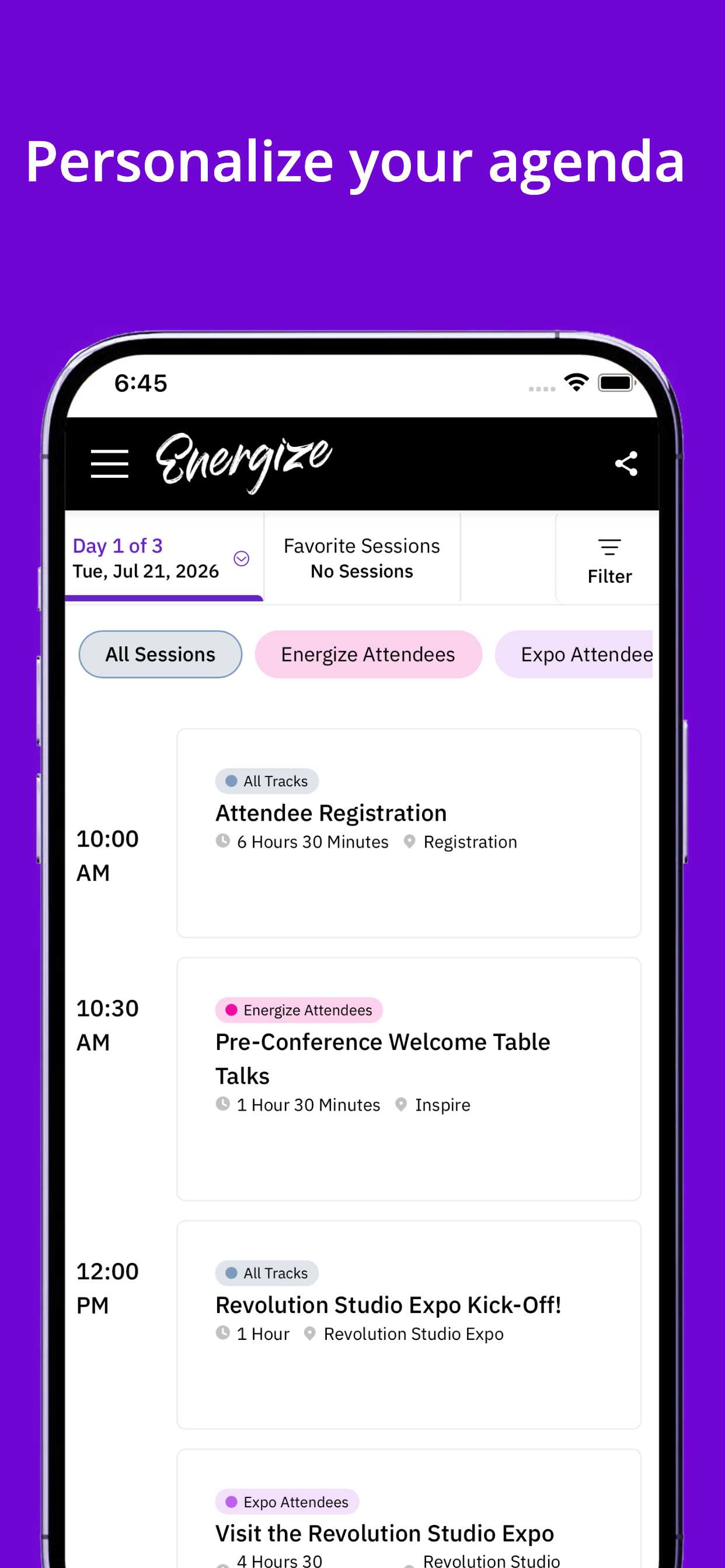 Energize Conference screenshot 3