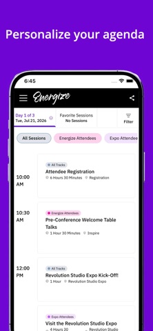 Energize Conference screenshot