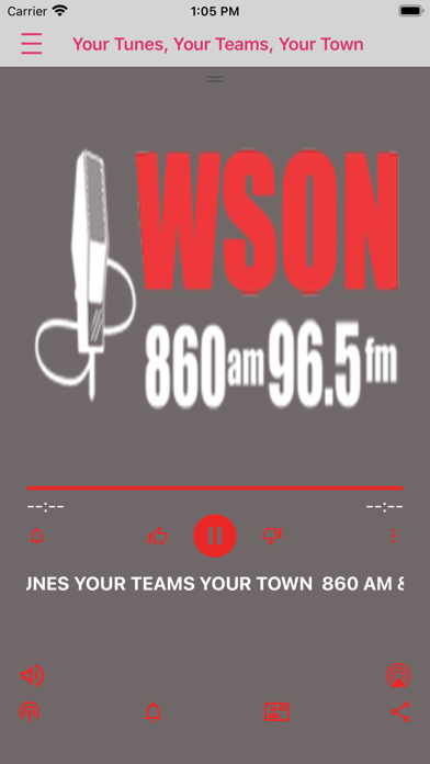 WSON AM/FM Radio Screenshot