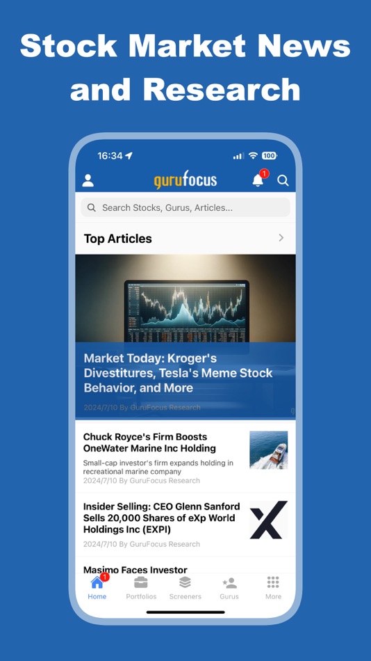 #10. GuruFocus (iOS) โดย: Cechan Tian