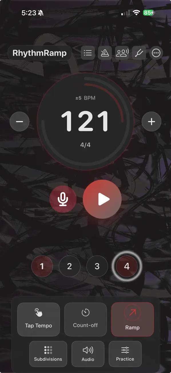 #1. RhythmRamp Metronome (iOS) 由: Tracey Larvenz