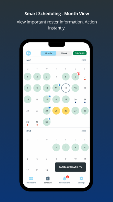 Screenshot #2 pour T2W nimbus Employee App