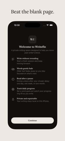 Writeflo screenshot