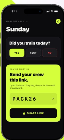 Pack - Workout Crew screenshot