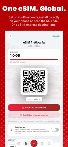 HelloSIM: Travel eSIM & Data Screenshot 3 of 5