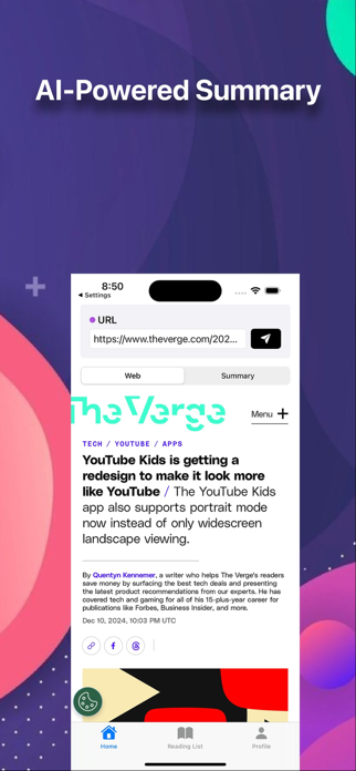Readify - AI Web Assistant Screenshot 2 of 4