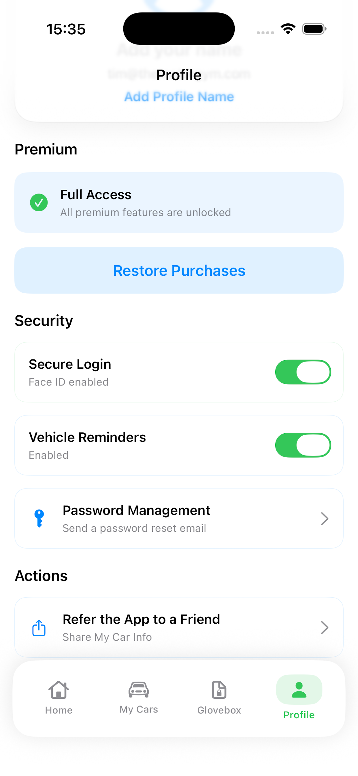 My Car Info App