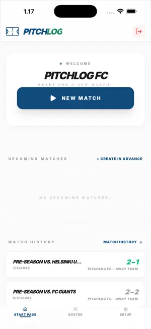 Pitchlog screenshot 2