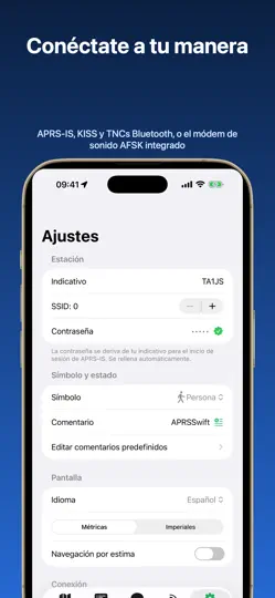 Captura de pantalla de APRSSwift en iPhone 2