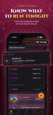 VaultAlts - WoW Vault Tracker Screenshot 1 of 10
