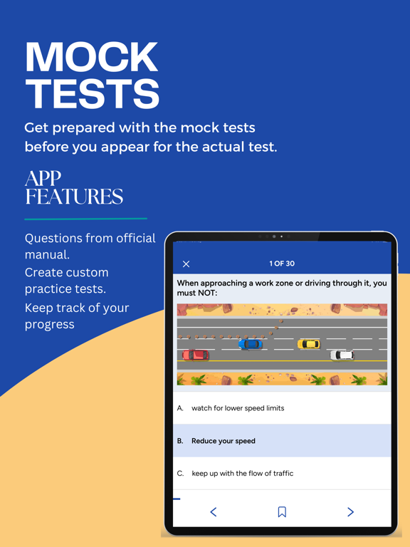 Utah DMV Driver's License Test iPad screenshot 2 - Education app