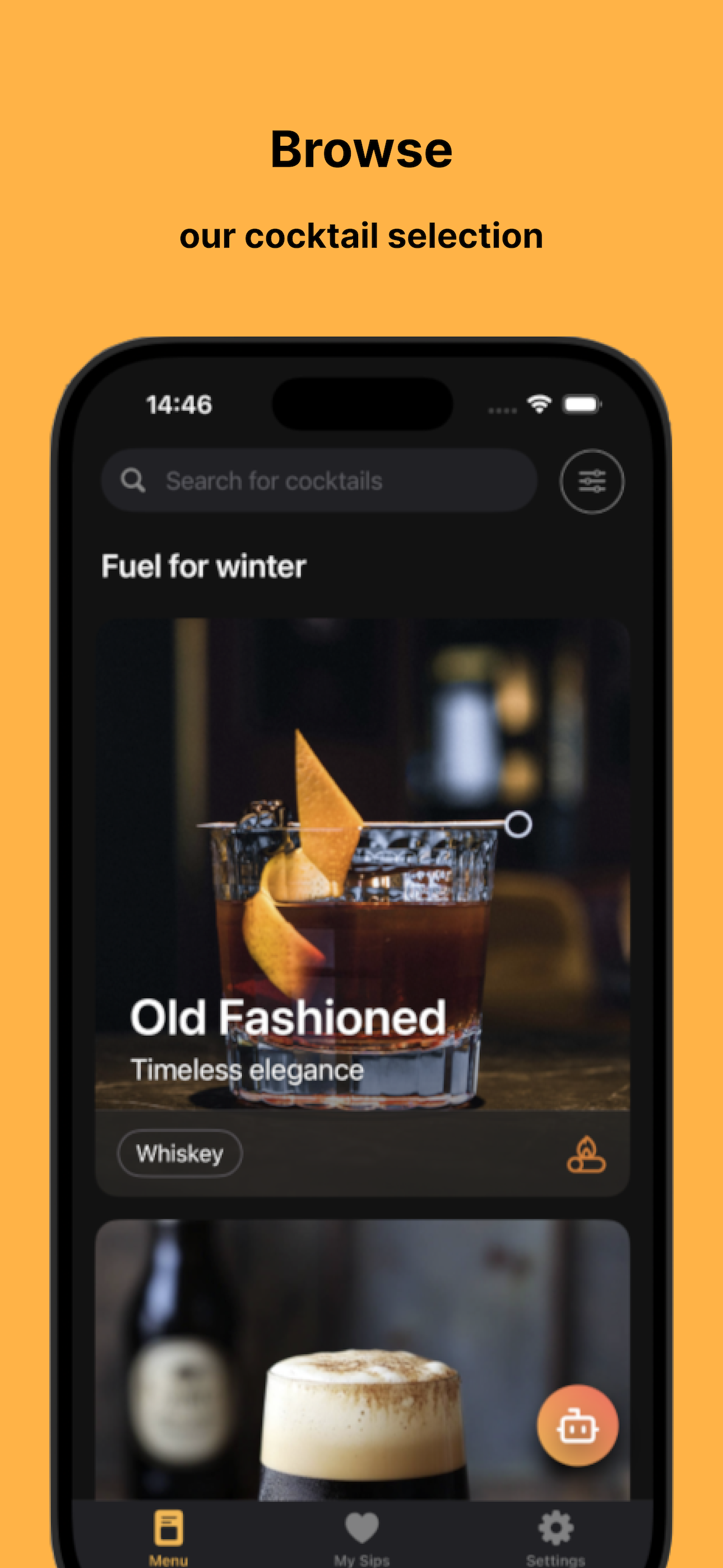Bartender App: Sips Cocktails