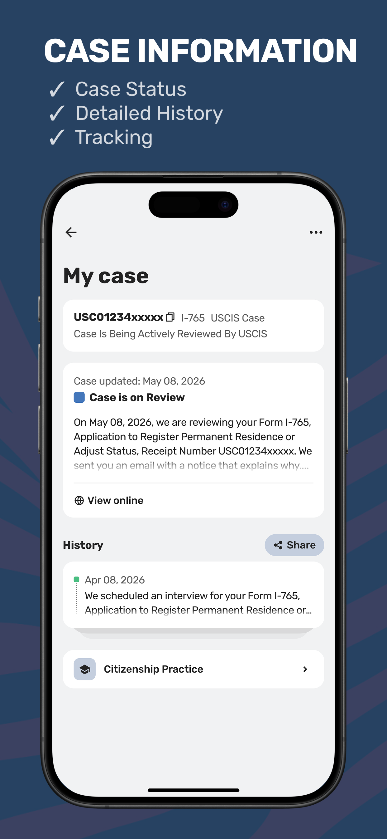 Case Tracker for USCIS & NVC