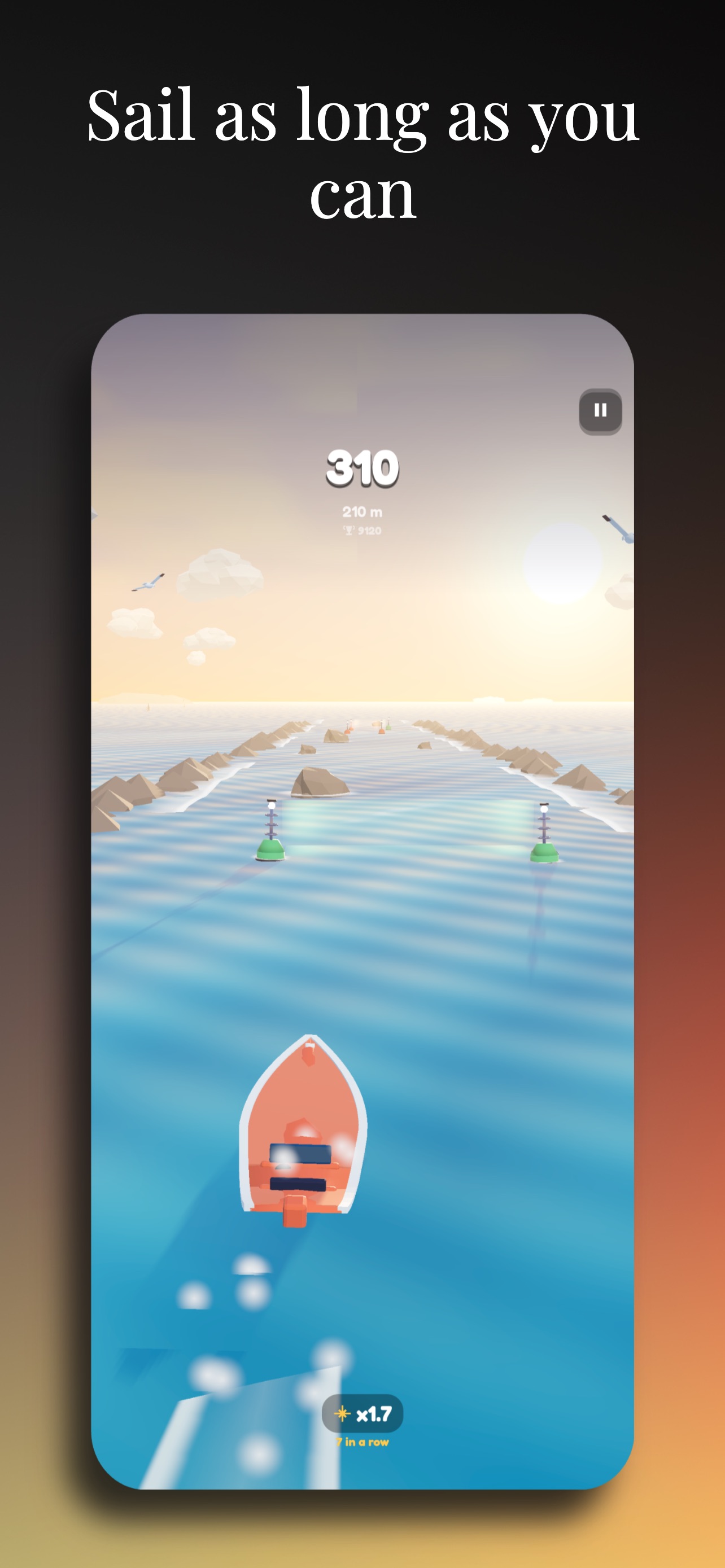 Screenshot 1 of Wake: Sunset Boat Rush