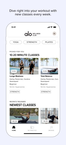 ALO Wellness Club iPhone screenshot 3