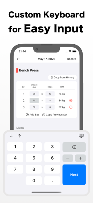 MyBIG3 - Workout Log App Screenshot 5 of 8