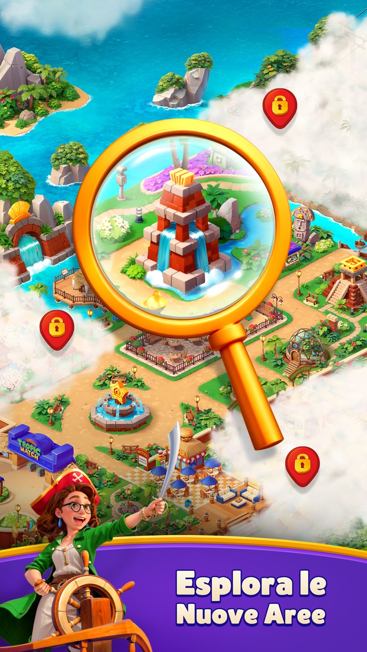 Tropic Match iOS Mod IPA screenshot 3 - iOS game interface