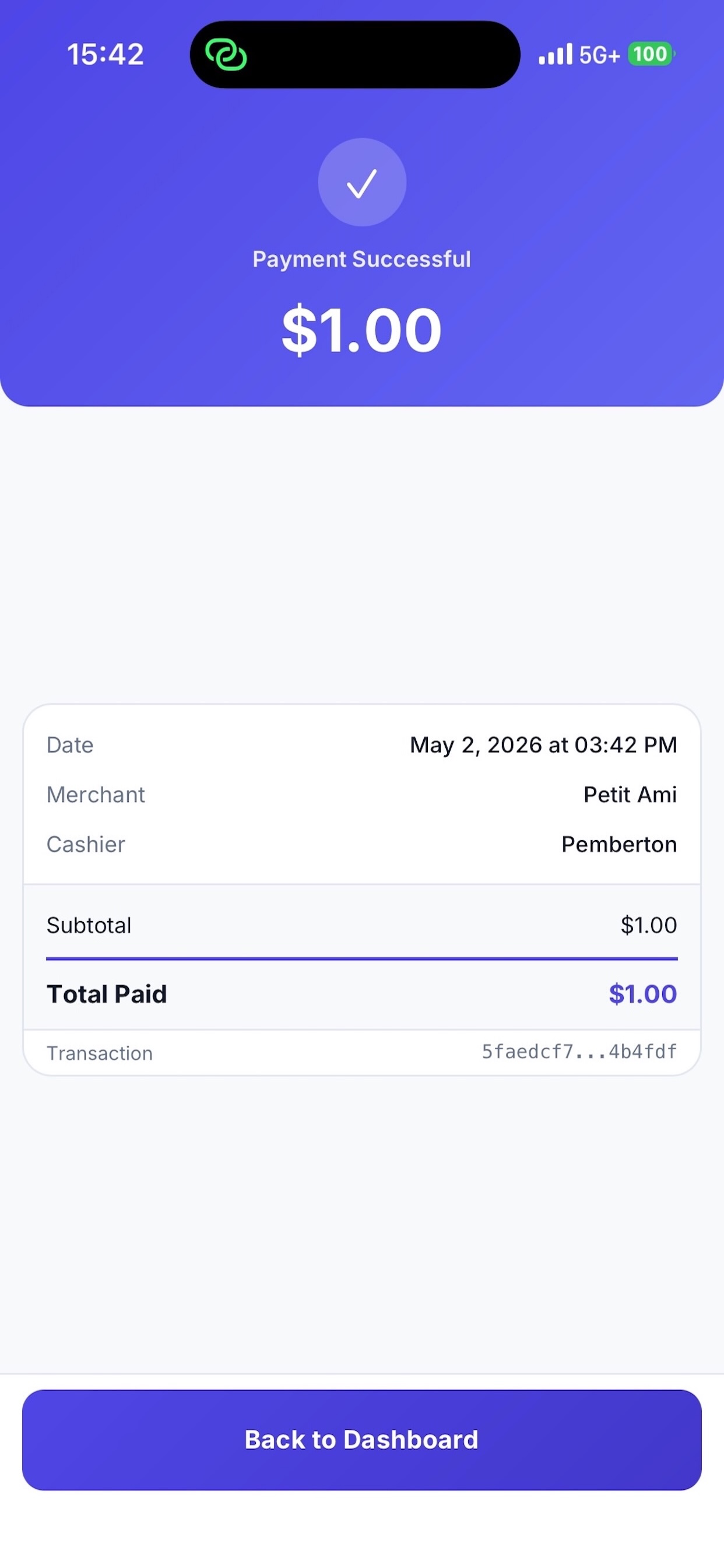 GreenPay Cashier