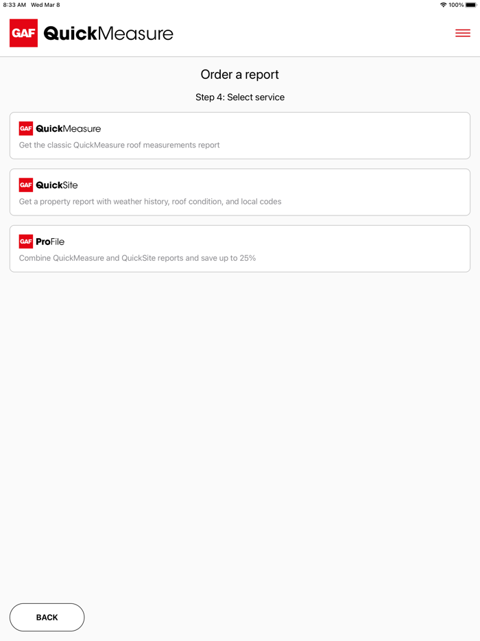 GAF QuickMeasure