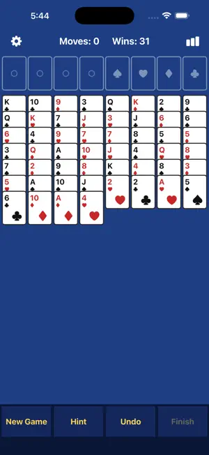 FreeCell Odyssey: Big Cards screenshot 1