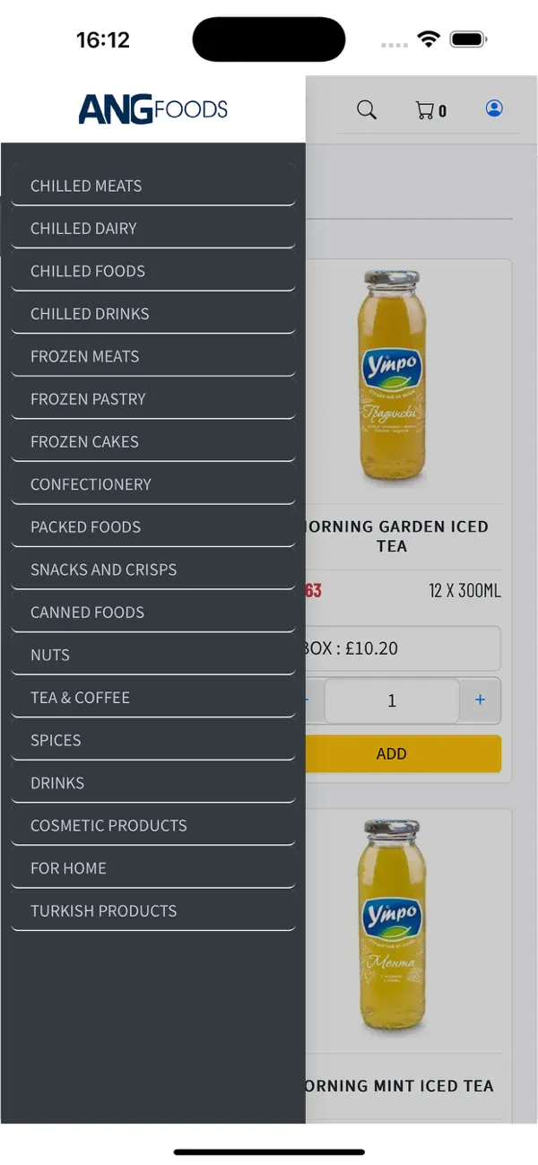 Screenshot #1 pour ANG Foods