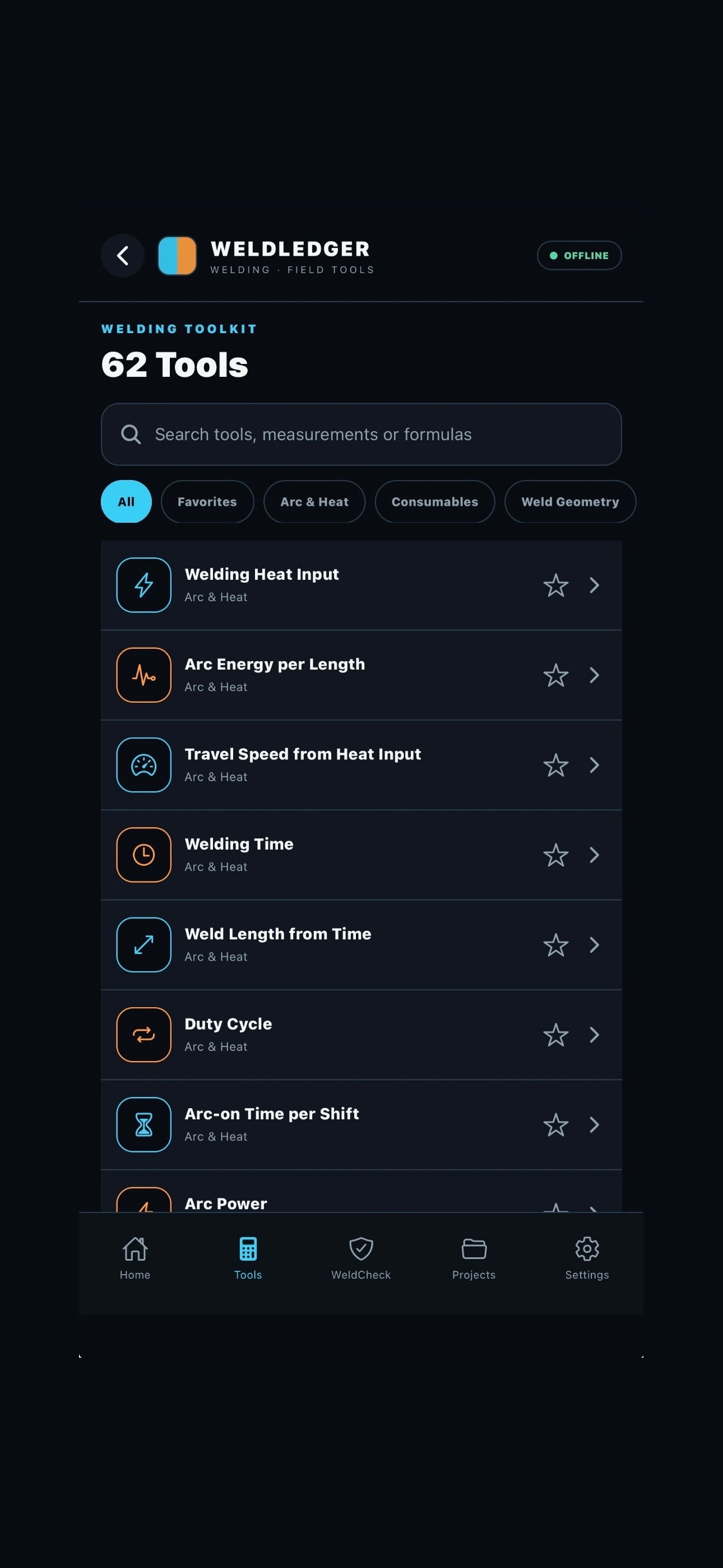 Screenshot 2 of WeldLedger: Welding Tools