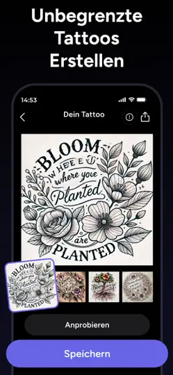 Screenshot von Inklab – Tattoo Design Mit KI auf dem iPhone 4