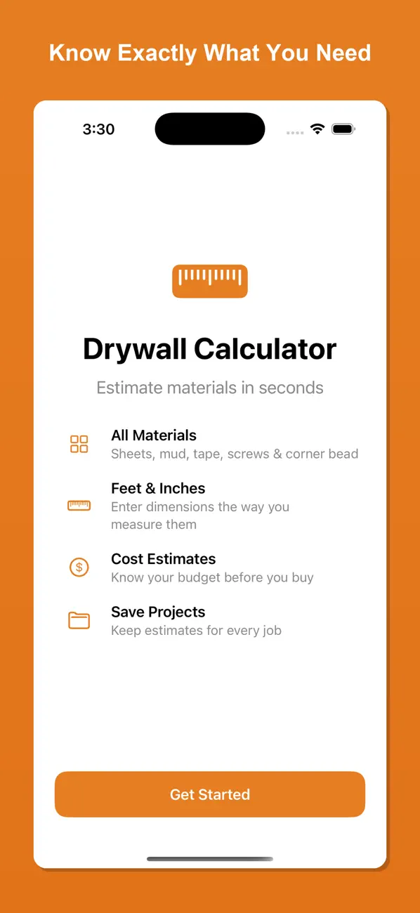 Screenshot #1 pour Drywall Cal Pro