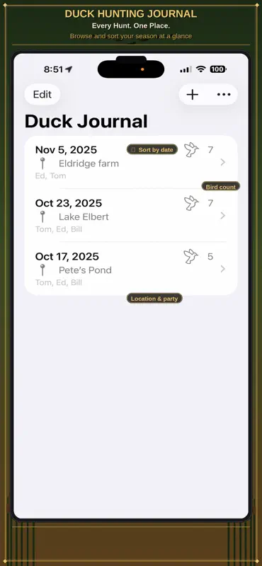 Duck Hunting Journal screenshot 5 of 9
