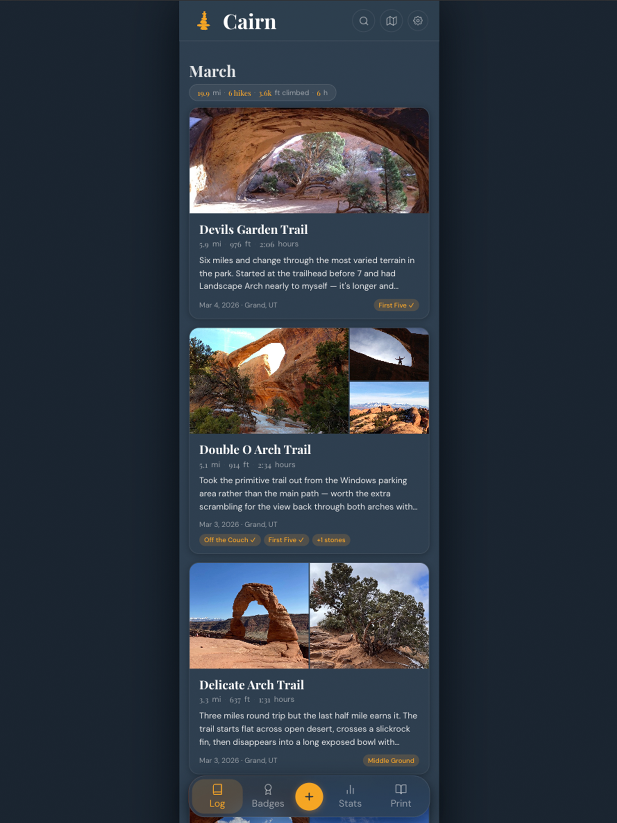 Cairn - Trail Journal