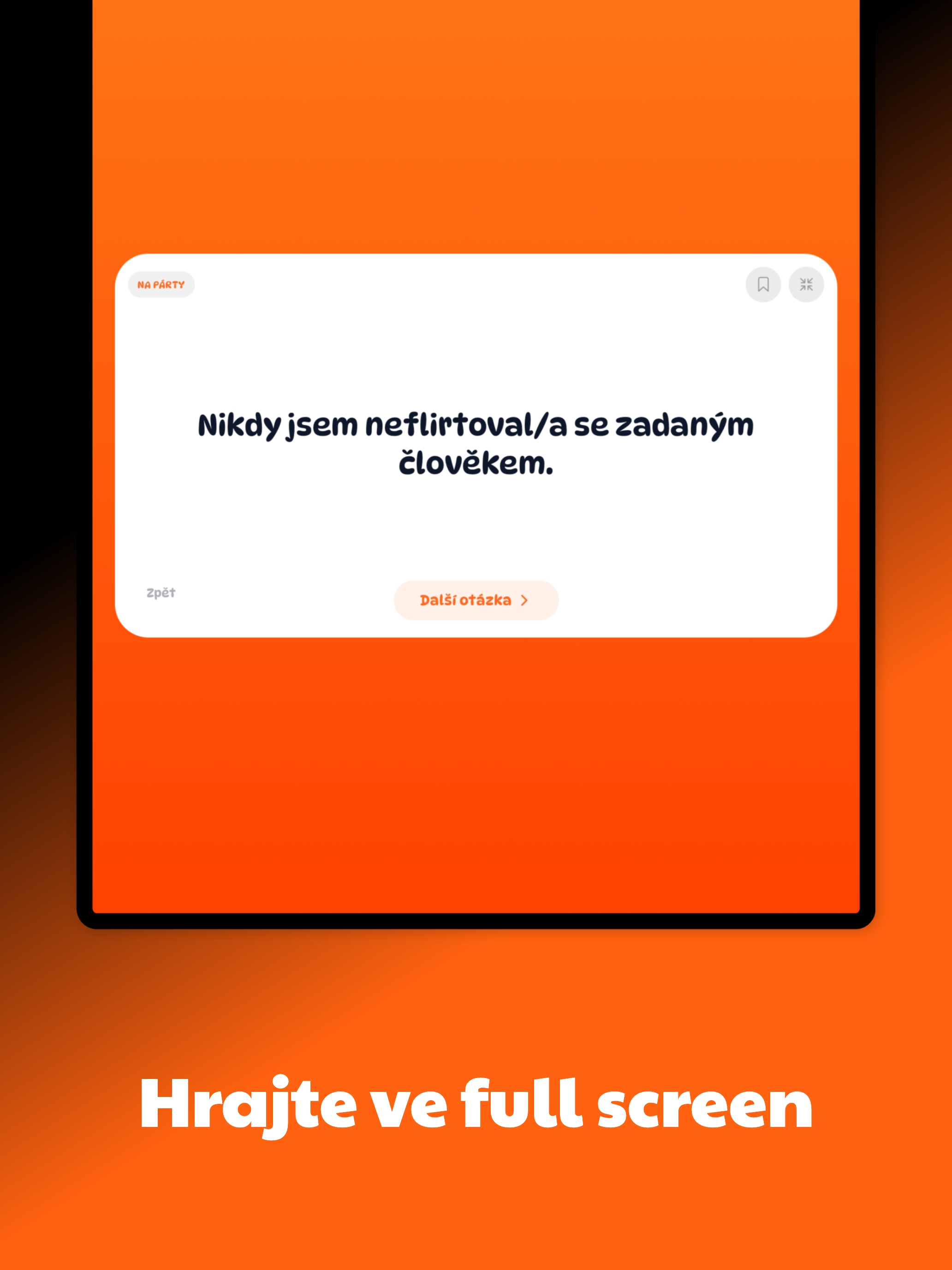Nikdy jsem! Otázky (CZ)