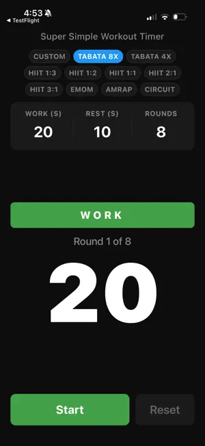 Super Simple Workout Timer screenshot 4
