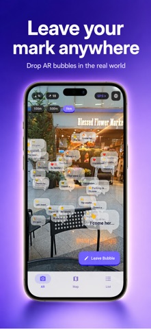 SpotTag - AR Location Messages iPhone screenshot