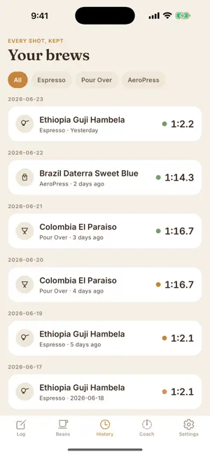 BrewLog: Coffee Dial-In screenshot 4