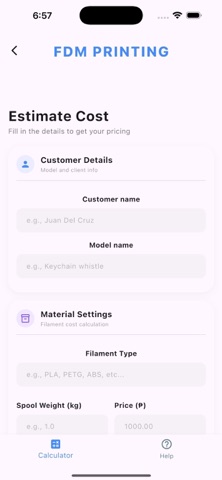 3D Print Cost Screenshot 4 of 9