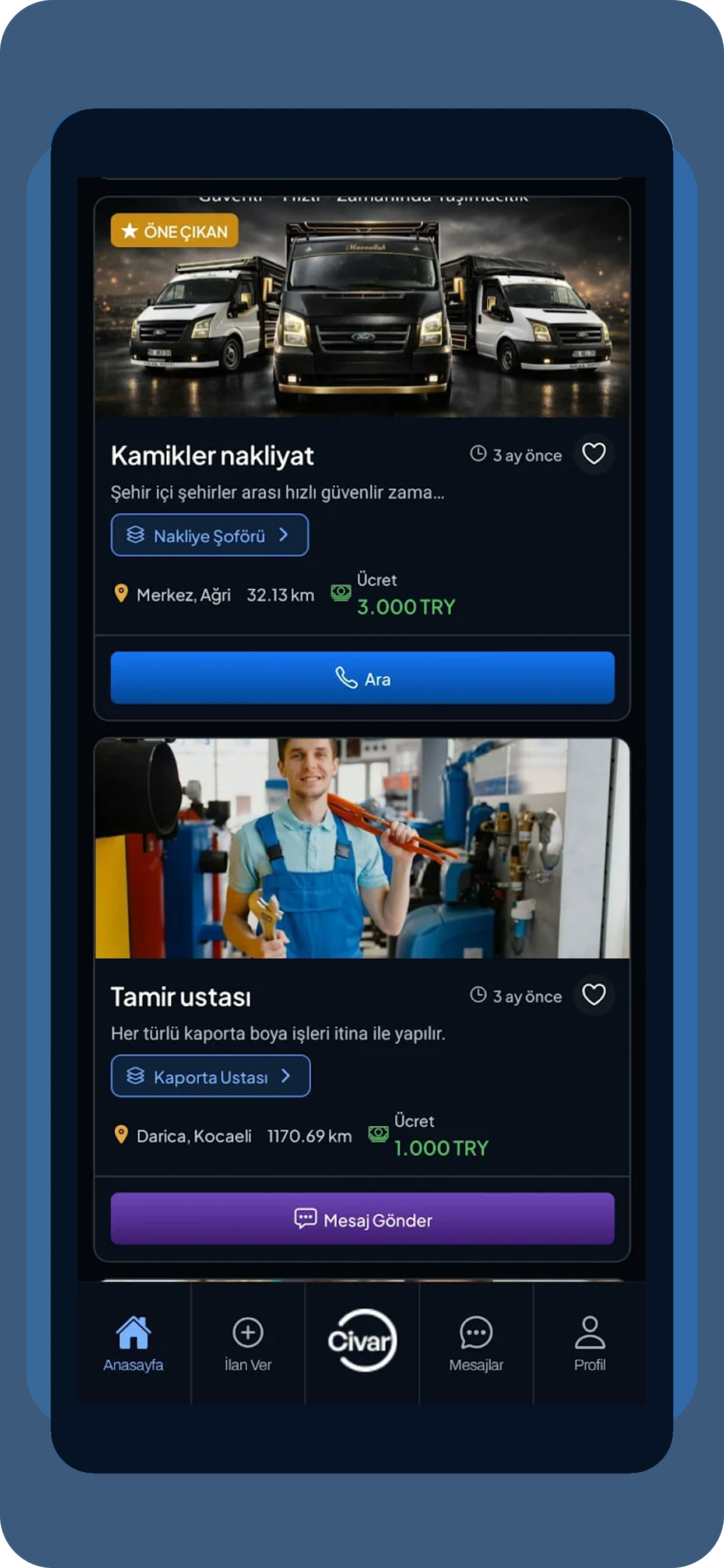 Civar – İş İlanları & Usta Bul screenshot 5