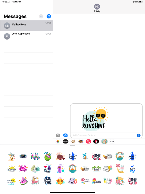 Screenshot #6 pour Hello Summer Stickers!